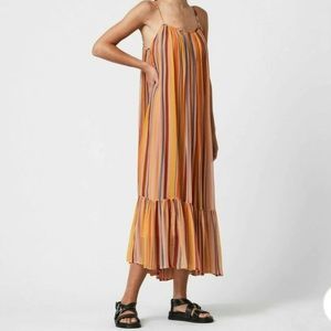 NWT all saints Paola striped dress